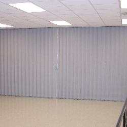 The Heritage Center has accordian room dividers to separate the large conference room into three smaller conference rooms so several meetings can be held at the same time.