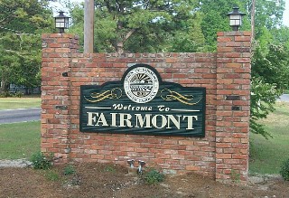 Fairmont welcome sign